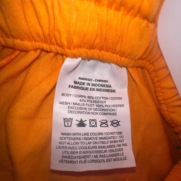 Nike Dri-Fit Loose Fit Orange Athletic Shorts For kids, XS - Picture 7 of 11